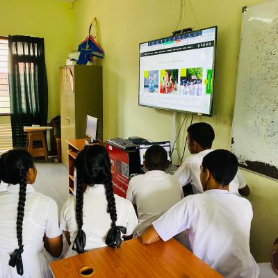 Opening the website